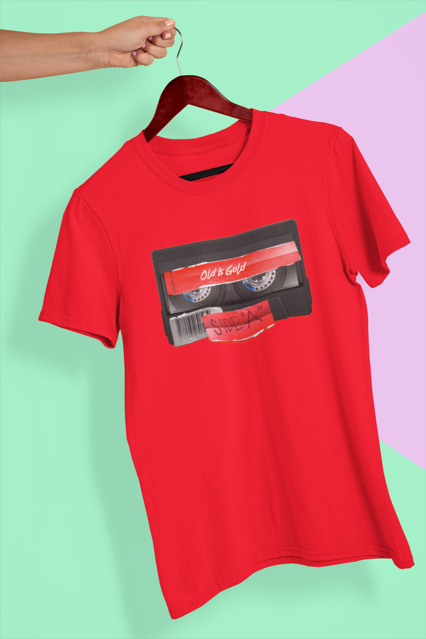 70000020- Old Is Gold Tape أحمر