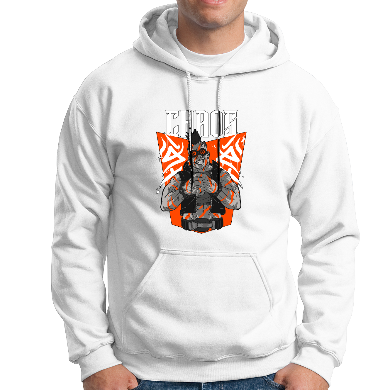 10000007 - هودي Chaos أبيض