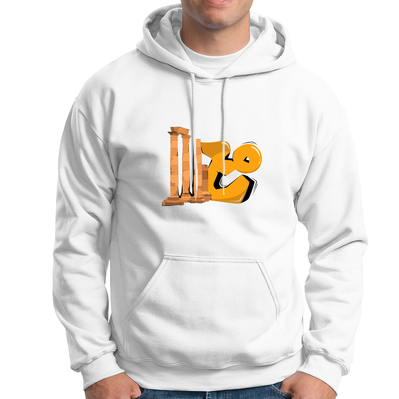 10000017 - هودي مع القلعة أبيض