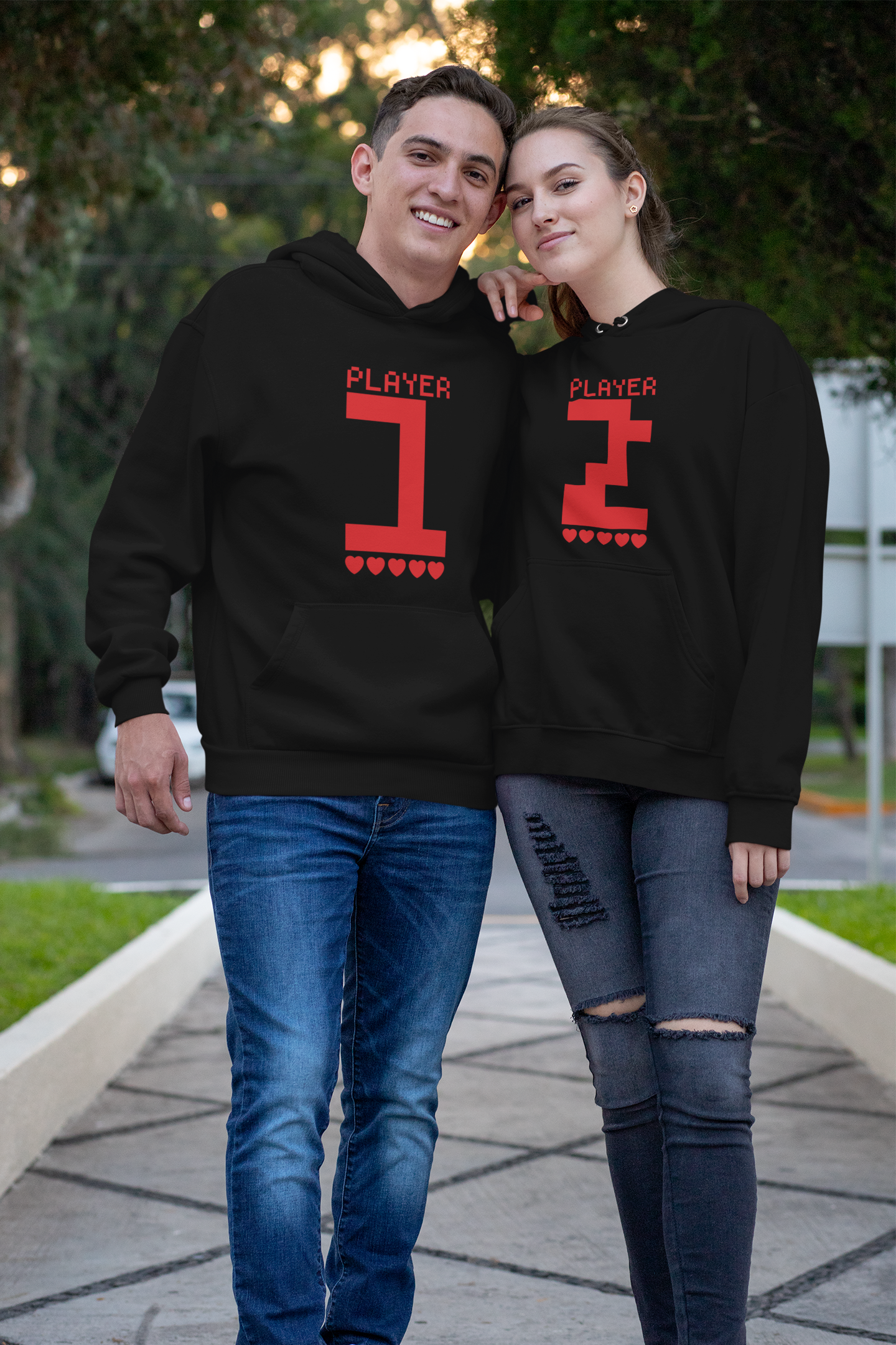 10000026 - Couple Players أسود