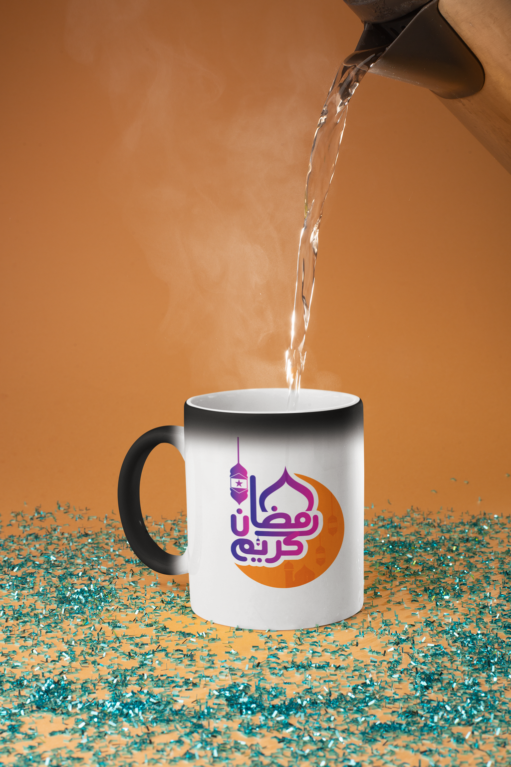 30000011 - كوب رمضان كريم سحري أسود