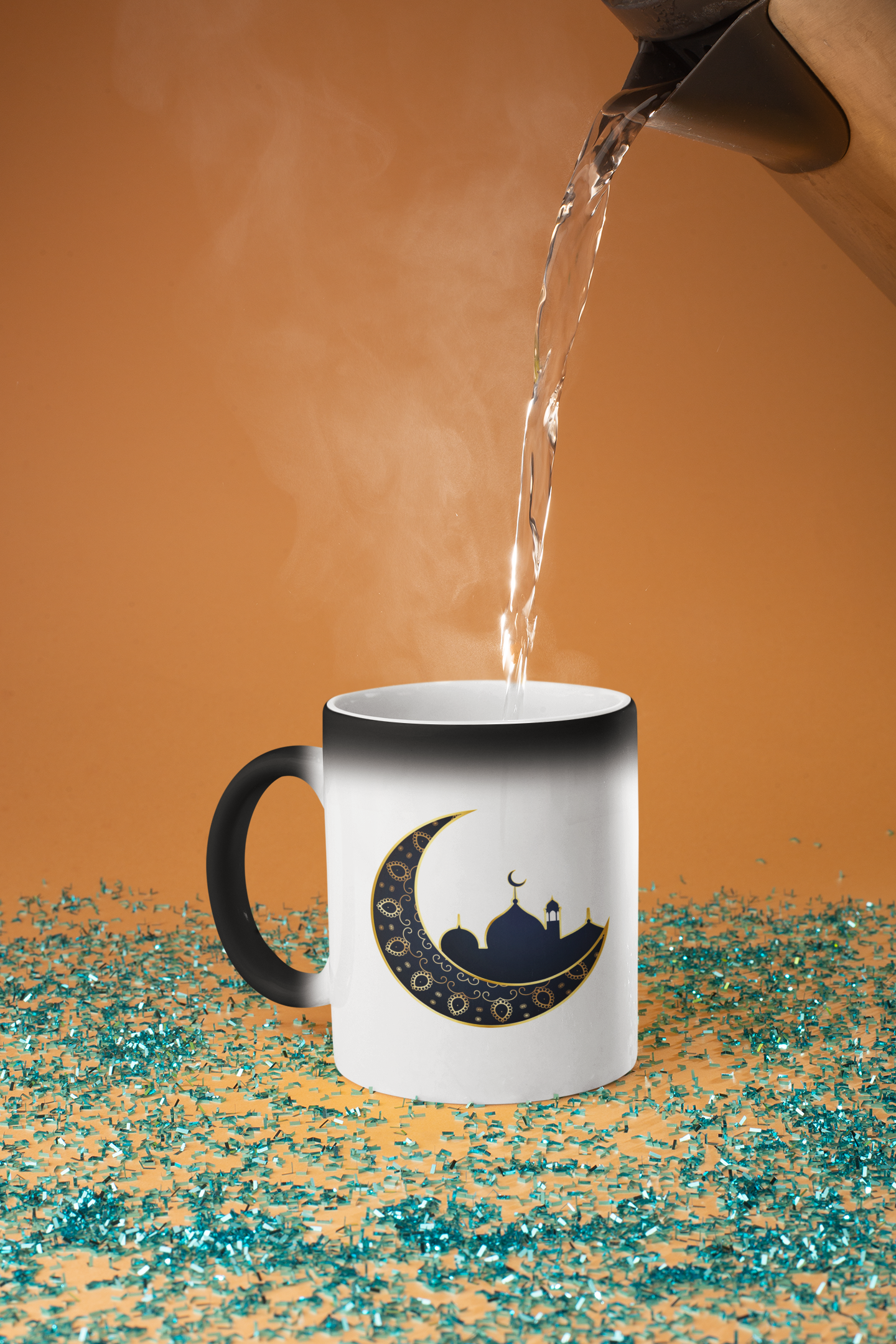 30000016 - كوب رمضان كريم سحري أسود