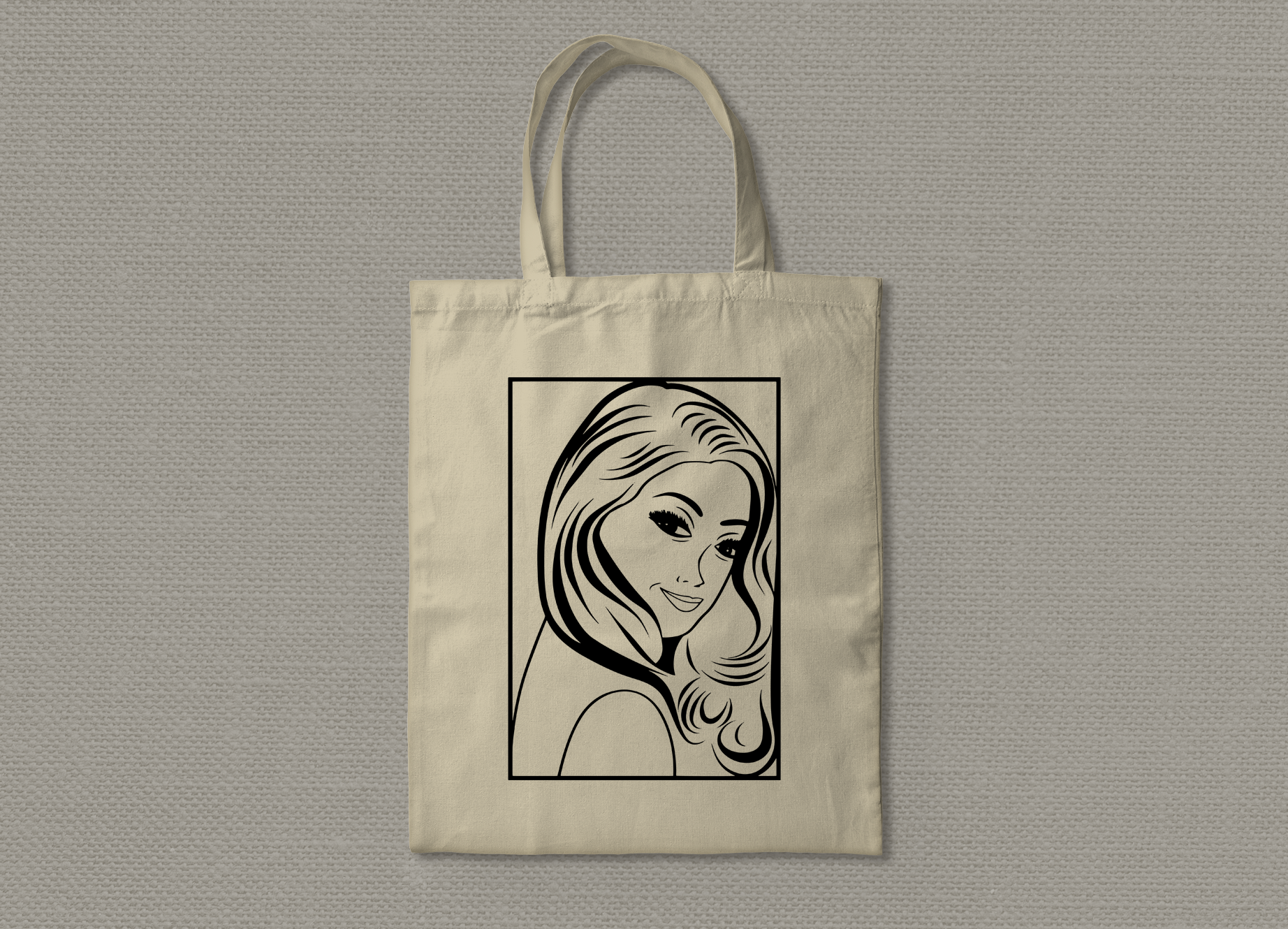 40000017 - حقيبة Long Hair Girl بيح