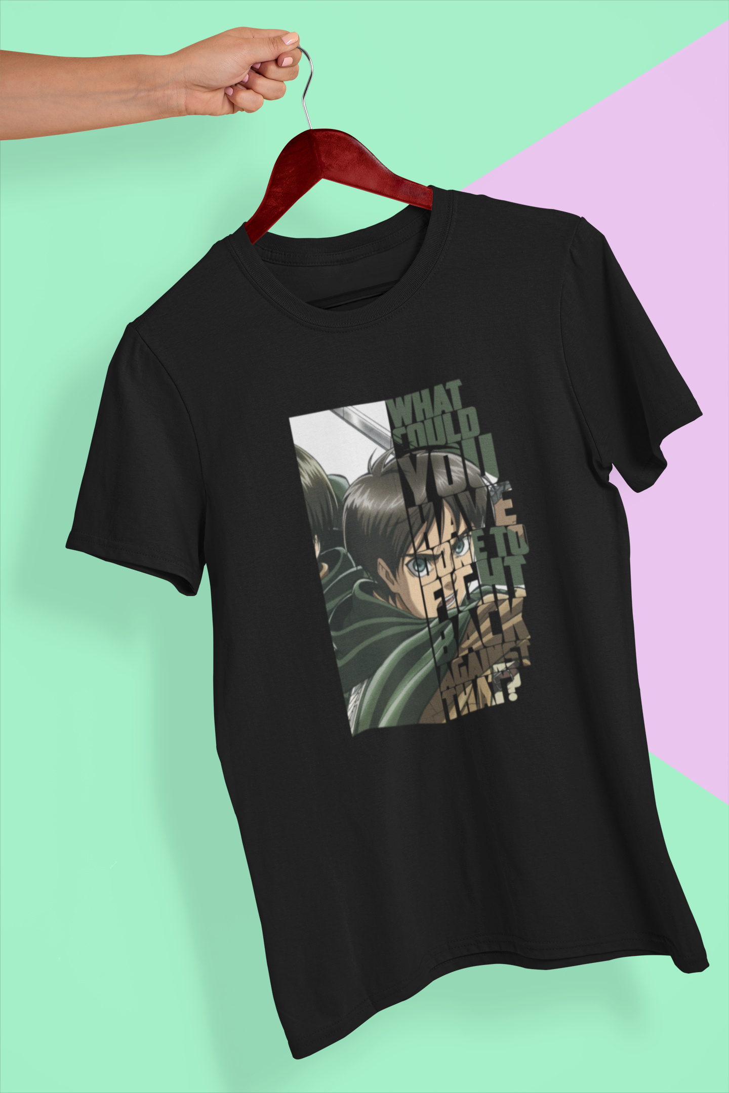 70000005 - Attack on titan | Eren أسود