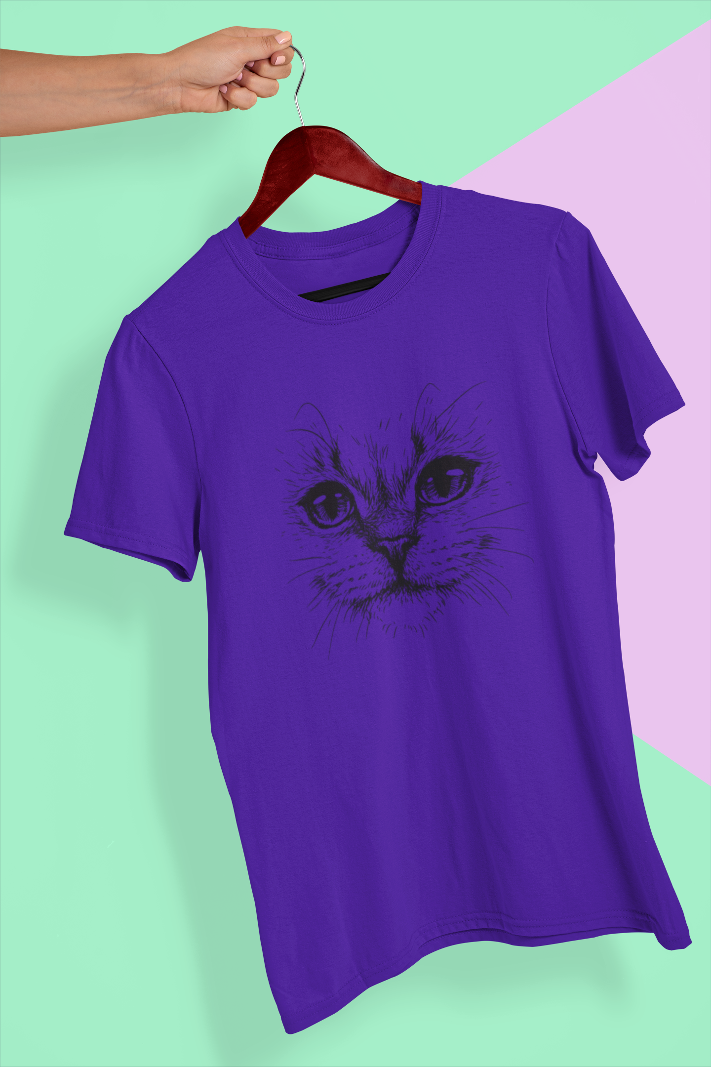 70000007 - Cat Face نيلي